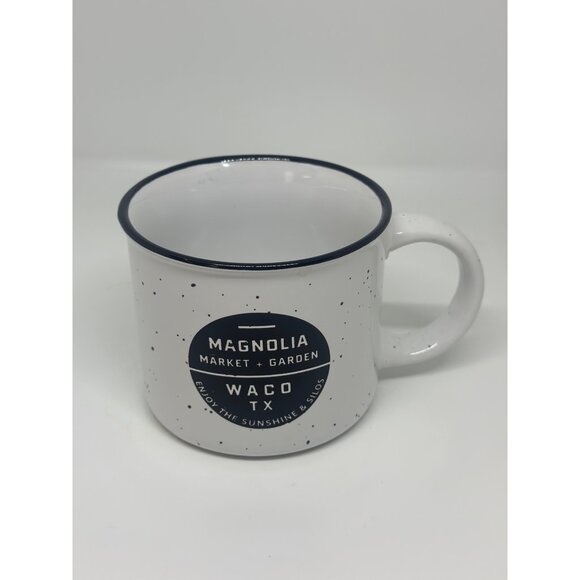 Magnolia Market Waco TX Garden Mug Camp Style Splatter Joanna Gaines 3.75" - Picture 2 of 8